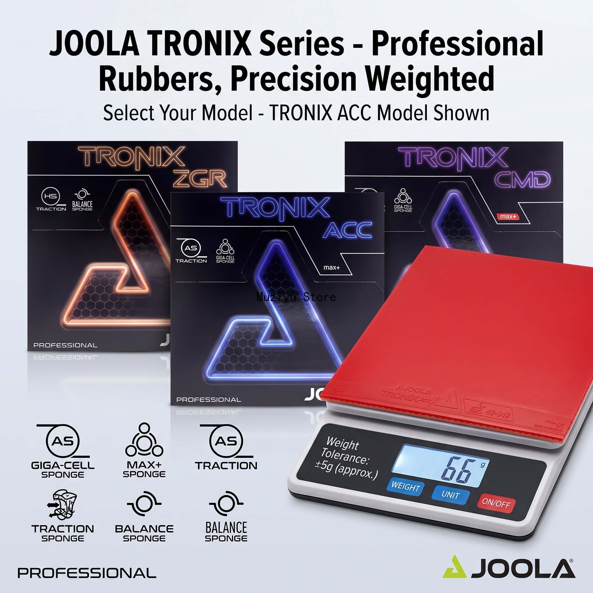 Table Tennis Joola - 오리지널 JOOLA TRONIX 시리즈 탁구 러버