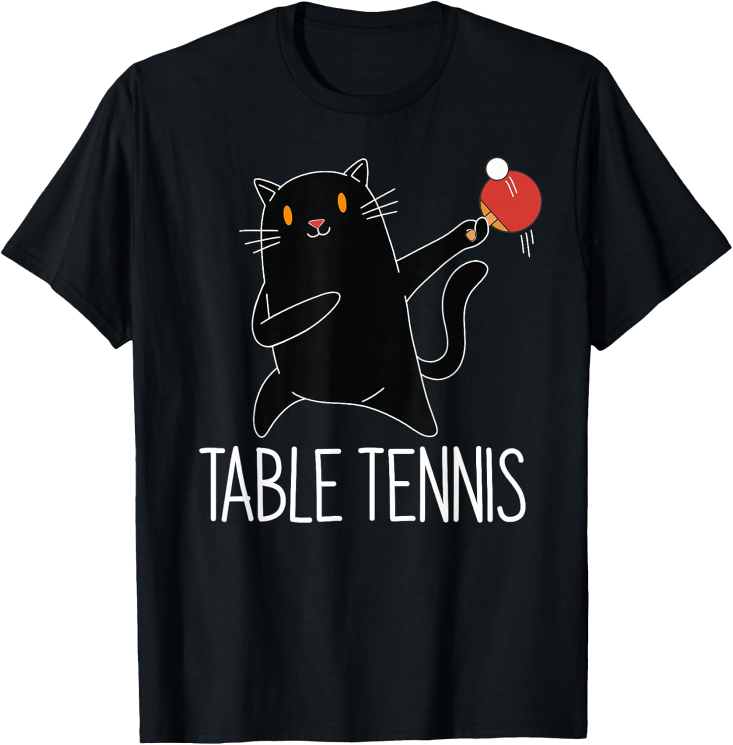 Table Tennis China - 탁구 블랙 캣 핑퐁 블랙 의상