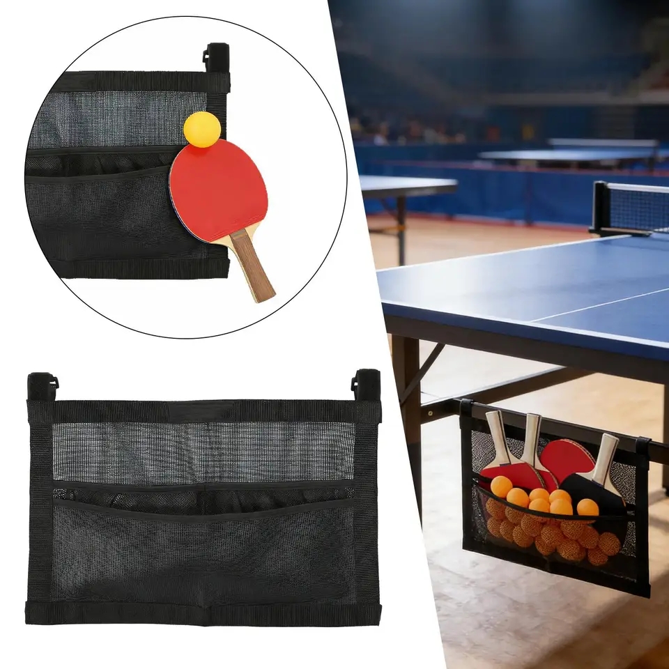 Table Tennis Practice - 새로운 메쉬 탁구공 홀더 대용량 가방