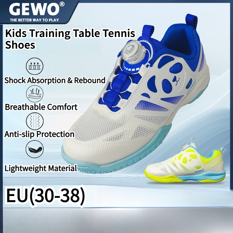 Table Tennis Shoes - GEWO 키즈 탁구화 BOA 로터리 다이얼