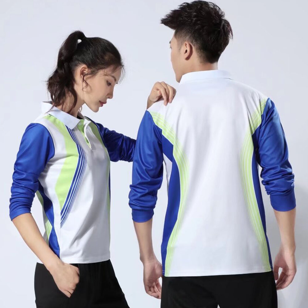 남녀공용 용수철 프린트 테니스 배드민턴 셔츠, 긴팔 저 - Table Tennis Uniform 리뷰 및 가격