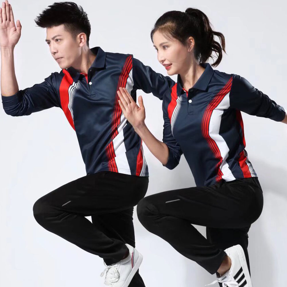 남녀공용 용수철 프린트 테니스 배드민턴 셔츠, 긴팔 저 - Table Tennis Uniform 리뷰 및 가격