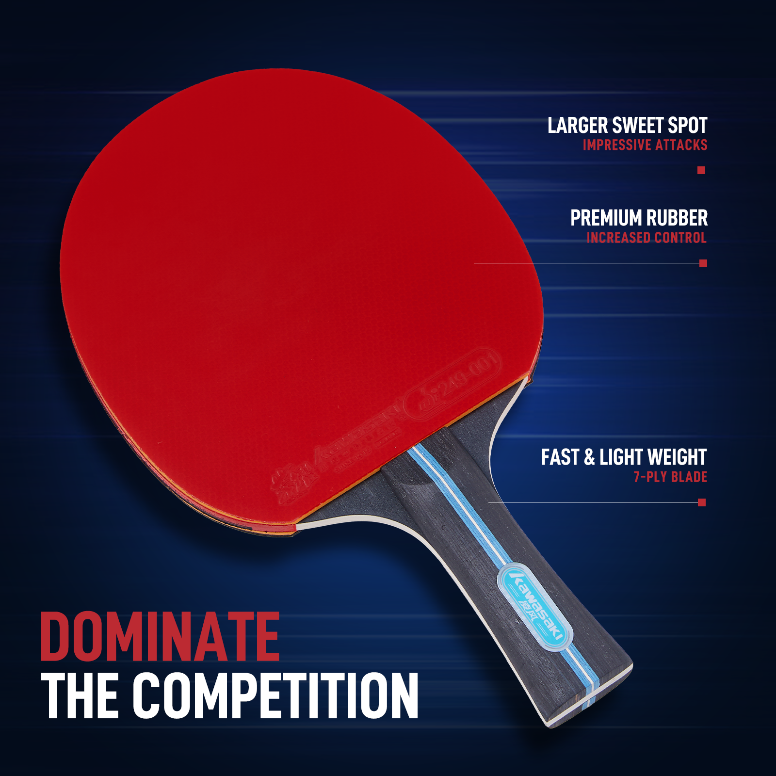 가와사키 탁구 장비 세트 2PCS 탁구 라켓 +1PC  - Table Tennis Backhand 리뷰 및 가격