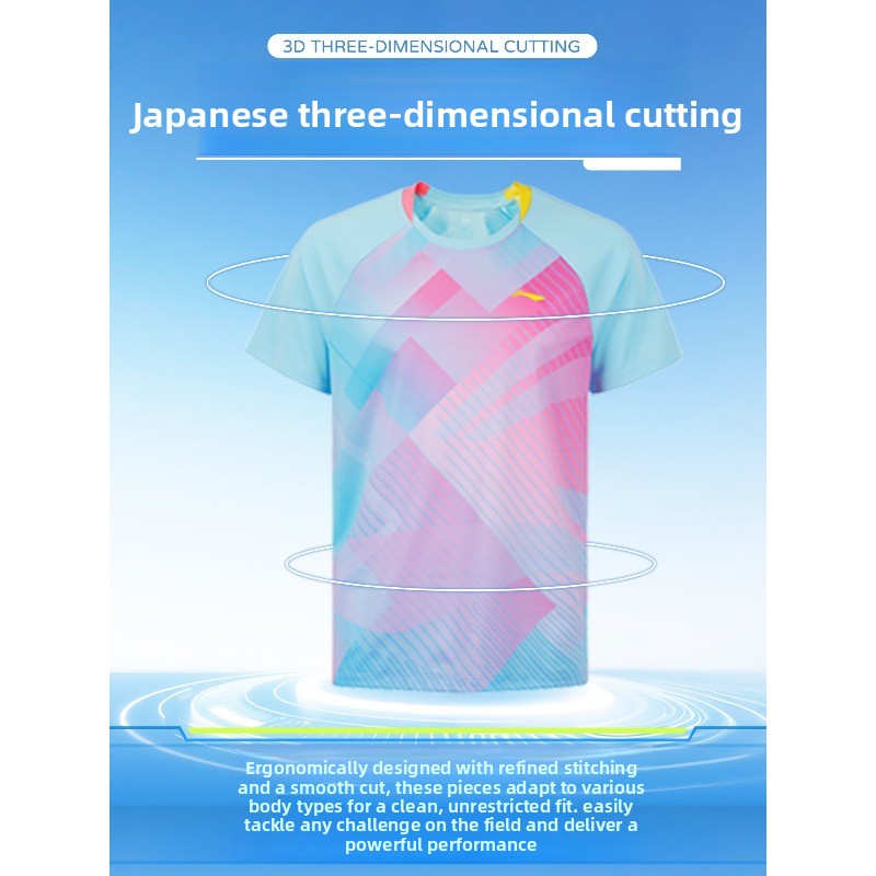 리닝 탁구 유니폼, 프로 훈련용 스포츠웨어, 반팔 속건 - Table Tennis Uniform 리뷰 및 가격