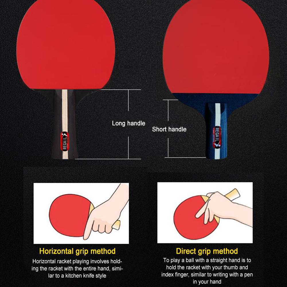 탁구 라켓 2 개 및 공 3 개, 탁구 패들 세트, 전 - Table Tennis Backhand 리뷰 및 가격