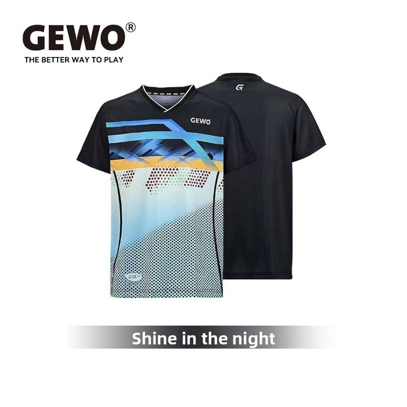 독일 GEWO 새로운 탁구 전문 스포츠 반팔 빠른 건조 - Table Tennis Uniform 리뷰 및 가격