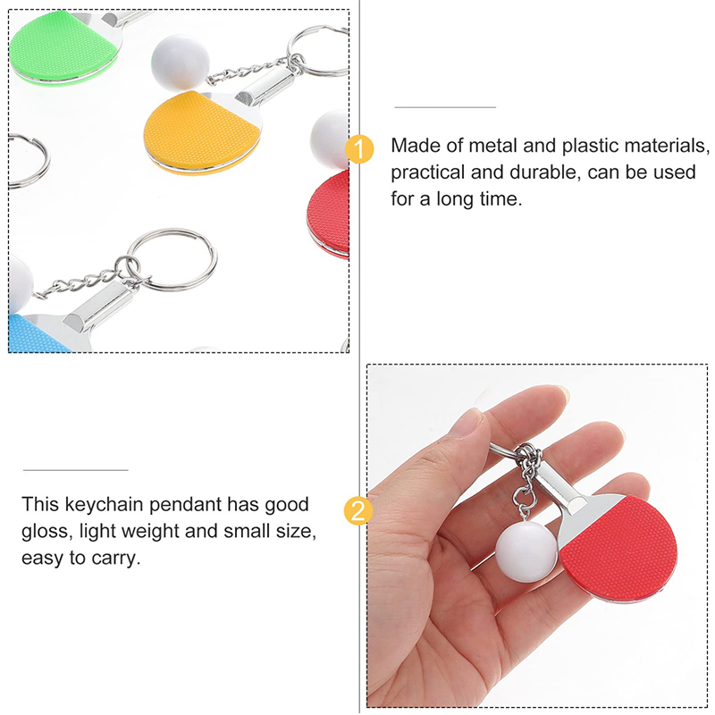 30Pcs 미니 탁구 라켓 키 체인 6 색 탁구 라켓  - Table Tennis Backhand 리뷰 및 가격