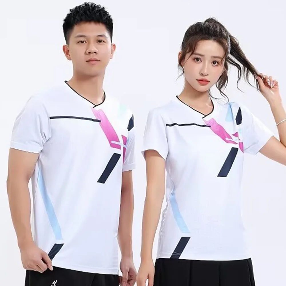 남녀 공용 배드민턴 티셔츠 빠른 건조 여름 반팔 배구  - Table Tennis Uniform 리뷰 및 가격