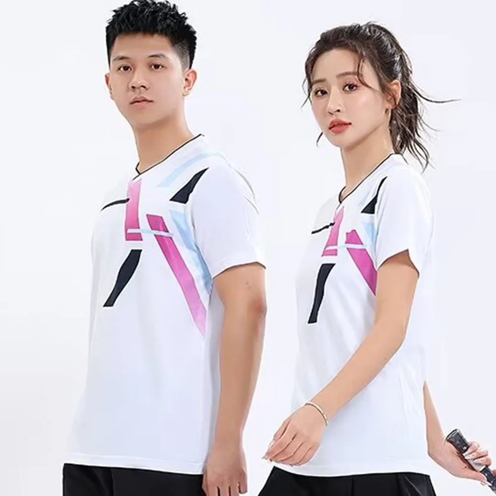 남녀 공용 배드민턴 티셔츠 빠른 건조 여름 반팔 배구  - Table Tennis Uniform 리뷰 및 가격